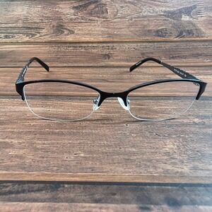Rampage Women's eyeglasses Black 51-17 Semi-Rimless Stylish FRAMES ONLY